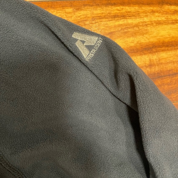 Eddie Bauer Men's Size Large First Ascent Gray Fleece 1/4 Zip Pullover Sweater - Picture 5 of 5